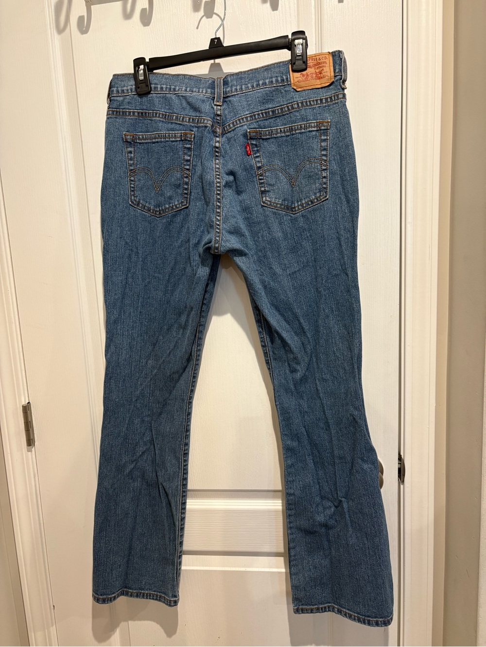 Levi's Women's Blue Bootcut Jeans with Classic Back Pockets
